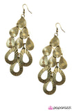 Paparazzi "Climbing the Social Ladder" Brass Earrings Paparazzi Jewelry