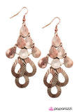 Paparazzi "Climbing The Social Ladder" Copper Earrings Paparazzi Jewelry
