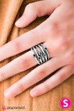 Paparazzi "Close Ranks" Blue Ring Paparazzi Jewelry
