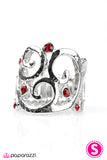 Paparazzi "Cloudy Days - Red" ring Paparazzi Jewelry