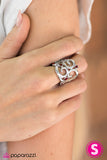 Paparazzi "Cloudy Days - Red" ring Paparazzi Jewelry