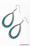 Paparazzi "Cloudy With A Chance of SPARKLE - Blue" earring Paparazzi Jewelry