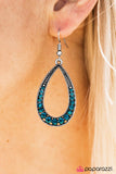 Paparazzi "Cloudy With A Chance of SPARKLE - Blue" earring Paparazzi Jewelry