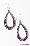Paparazzi "Cloudy With A Chance of SPARKLE - Pink" earring Paparazzi Jewelry