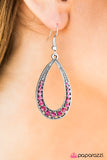 Paparazzi "Cloudy With A Chance of SPARKLE - Pink" earring Paparazzi Jewelry