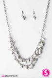 Paparazzi "Coastal Living" White Necklace & Earring Set Paparazzi Jewelry