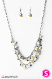 Paparazzi "Coastal Living" Yellow Necklace & Earring Set Paparazzi Jewelry