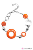 Paparazzi "Coast to Coast" Orange Bracelet Paparazzi Jewelry