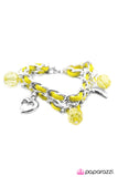 Paparazzi "Cold Hearted" Yellow Bracelet Paparazzi Jewelry