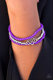 Paparazzi "Collect Moments" Purple Bracelet Paparazzi Jewelry