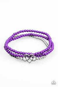 Paparazzi "Collect Moments" Purple Bracelet Paparazzi Jewelry