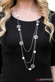 Paparazzi "Colorful Calamity" White Necklace & Earring Set Paparazzi Jewelry