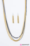 Paparazzi "Colorful Calamity" Yellow Necklace & Earring Set Paparazzi Jewelry