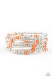 Paparazzi "Colorful Charisma” Orange Bracelet Paparazzi Jewelry