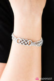 Paparazzi "Colorful Collaboration" White Bracelet Paparazzi Jewelry