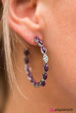 Paparazzi "Colorful Impressions" Purple Earrings Paparazzi Jewelry