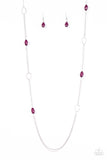 Paparazzi "Colorfully Casual" Purple Necklace & Earring Set Paparazzi Jewelry