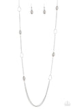 Paparazzi "Colorfully Casual" Silver Necklace & Earring Set Paparazzi Jewelry