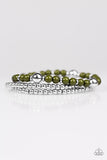 Paparazzi "Colorfully Classy" Green Bracelet Paparazzi Jewelry