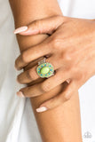 Paparazzi "Colorfully Rustic" Green Ring Paparazzi Jewelry