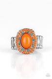 Paparazzi "Colorfully Rustic" Orange Ring Paparazzi Jewelry