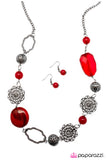Paparazzi "Come As You Are - Red" necklace Paparazzi Jewelry