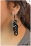 Paparazzi "Come to a Close - BLACK" earring Paparazzi Jewelry