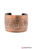 Paparazzi "Come What MAYAN" Copper Bracelet Paparazzi Jewelry