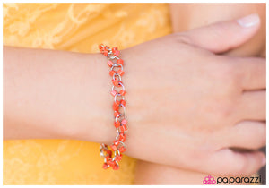 Paparazzi "Coming Into Focus" Orange Bracelet Paparazzi Jewelry