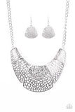 Paparazzi "Command and Conquer - Silver" necklace Paparazzi Jewelry
