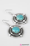 Paparazzi "Command Center - Blue" earring Paparazzi Jewelry