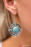 Paparazzi "Command Center - Blue" earring Paparazzi Jewelry