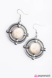 Paparazzi "Command Center - White" earring Paparazzi Jewelry