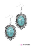 Paparazzi "Commander in CHIC - Blue" Earrings Paparazzi Jewelry