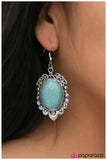 Paparazzi "Commander in CHIC - Blue" Earrings Paparazzi Jewelry