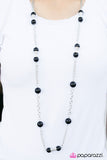 Paparazzi "Commander in Chief - Black" Necklace & Earring Set Paparazzi Jewelry