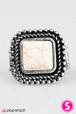 Paparazzi "Common Ground" White Ring Paparazzi Jewelry
