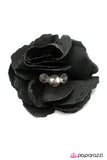 Paparazzi "Compare and Contrast" Black Hair Clip Paparazzi Jewelry