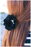 Paparazzi "Compare and Contrast" Black Hair Clip Paparazzi Jewelry