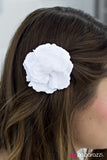 Paparazzi "Compare and Contrast" White Hair Clip Paparazzi Jewelry