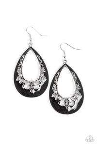 Paparazzi "Compliments To The CHIC" Black Earrings Paparazzi Jewelry