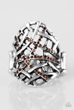 Paparazzi "Controlled Chaos - Brown" ring Paparazzi Jewelry