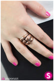 Paparazzi "Cop Out" Copper Ring Paparazzi Jewelry
