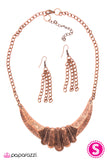 Paparazzi "Copper Contender" Necklace & Earring Set Paparazzi Jewelry