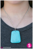 Paparazzi "Cornerstone" Blue Necklace & Earring Set Paparazzi Jewelry