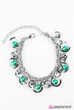 Paparazzi "Cosmic Cover Girl" Green Bracelet Paparazzi Jewelry