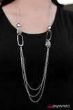 Paparazzi "Cosmic Cube" Silver Necklace & Earring Set Paparazzi Jewelry