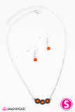 Paparazzi "Country Classic" Orange Necklace & Earring Set Paparazzi Jewelry