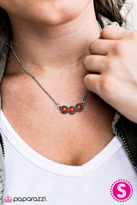 Paparazzi "Country Classic" Orange Necklace & Earring Set Paparazzi Jewelry