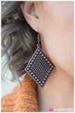 Paparazzi "Country Clubbin" Copper Earrings Paparazzi Jewelry